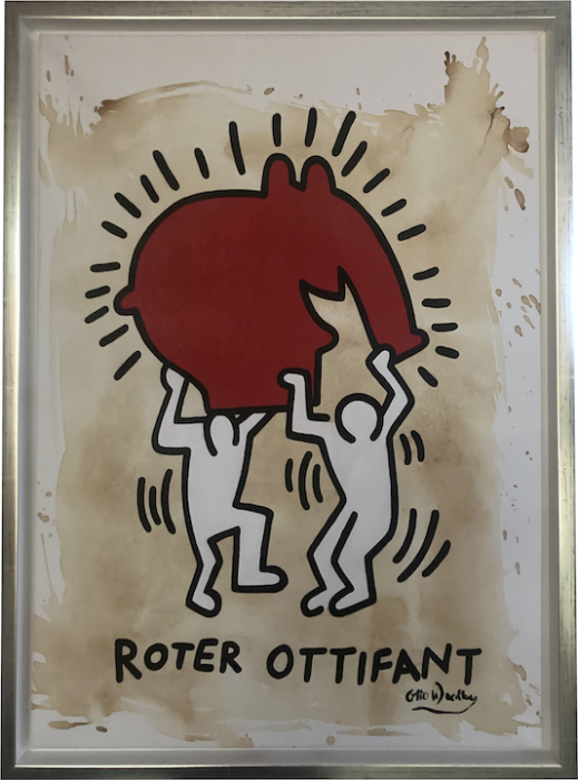 OTTO WAALKES: Roter Ottifant (ORIGINAL)
